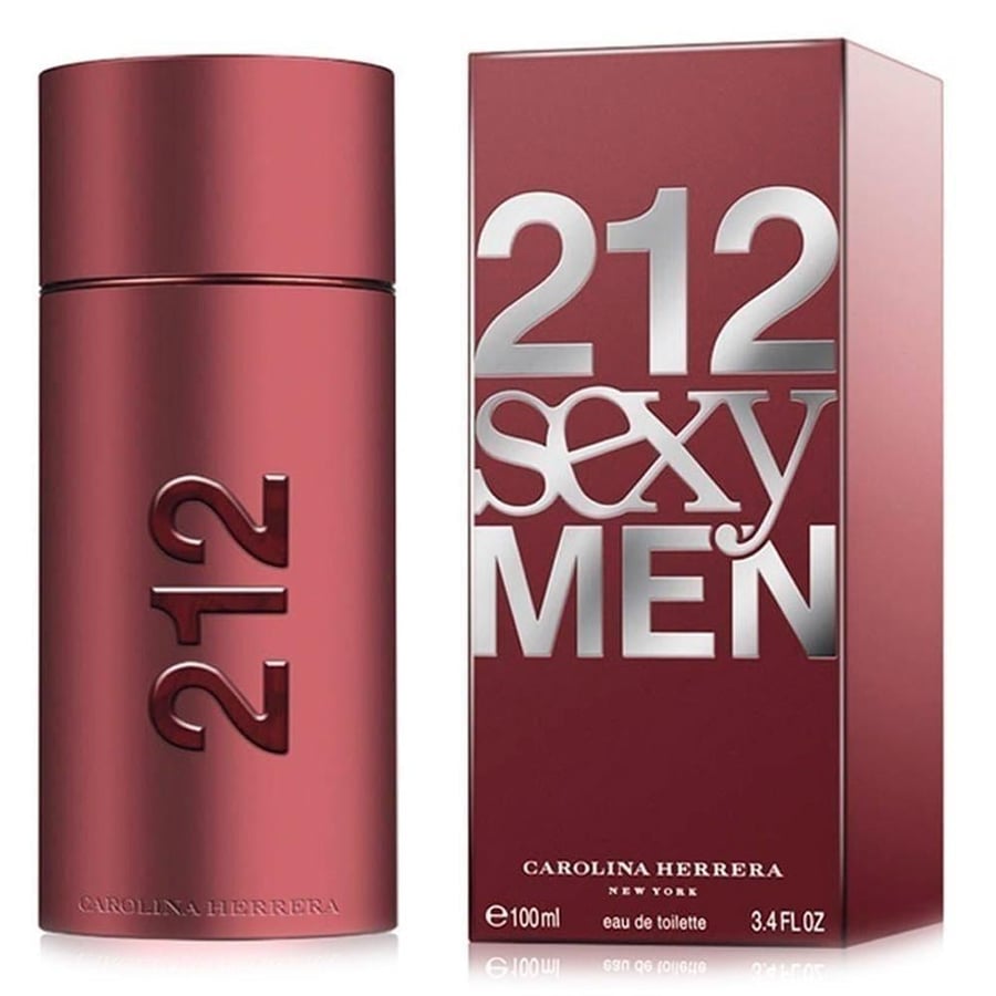 عطر كارولينا هيريرا 212 سكسي مان للرجال او دو تواليت 100 مل بزجاجة أسط
