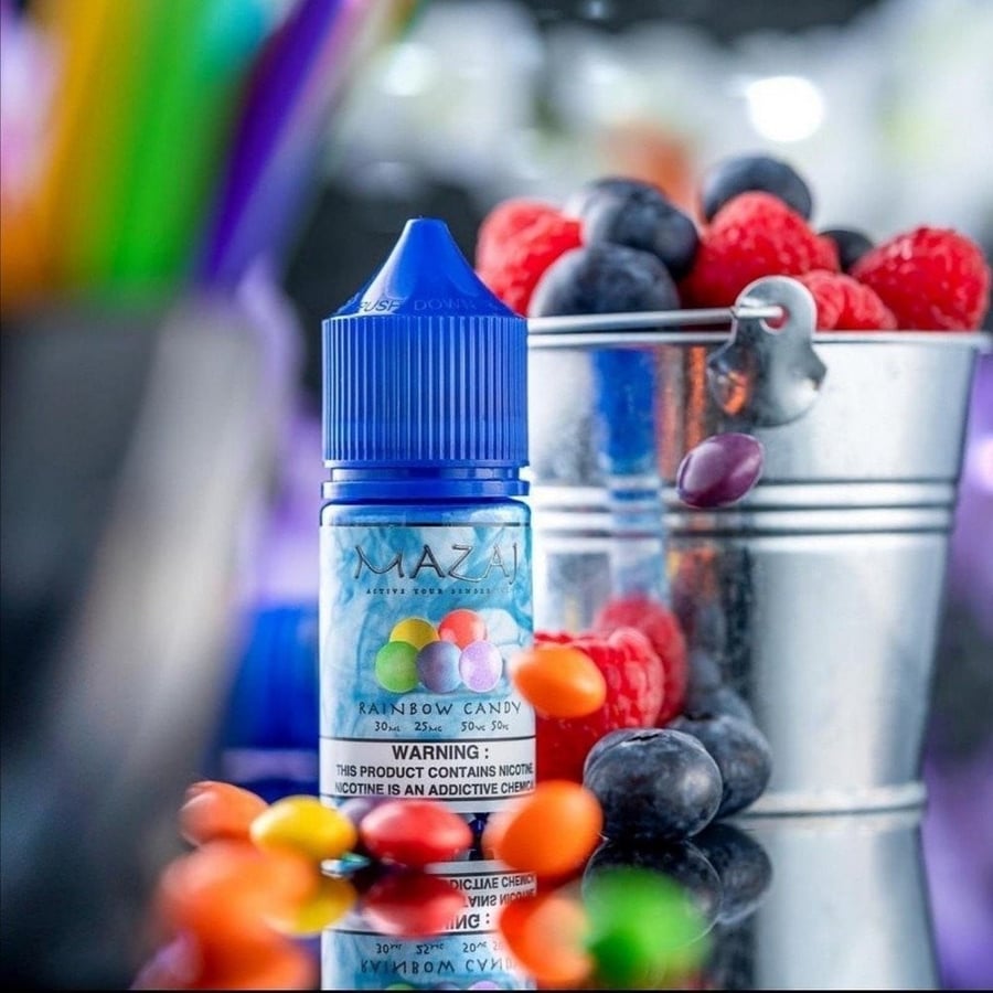 نكهة مزاج رينبو كاندي حلوى التوت سولت نيكوتين - MAZAJ RAINBOW CANDY - Salt Nicotine