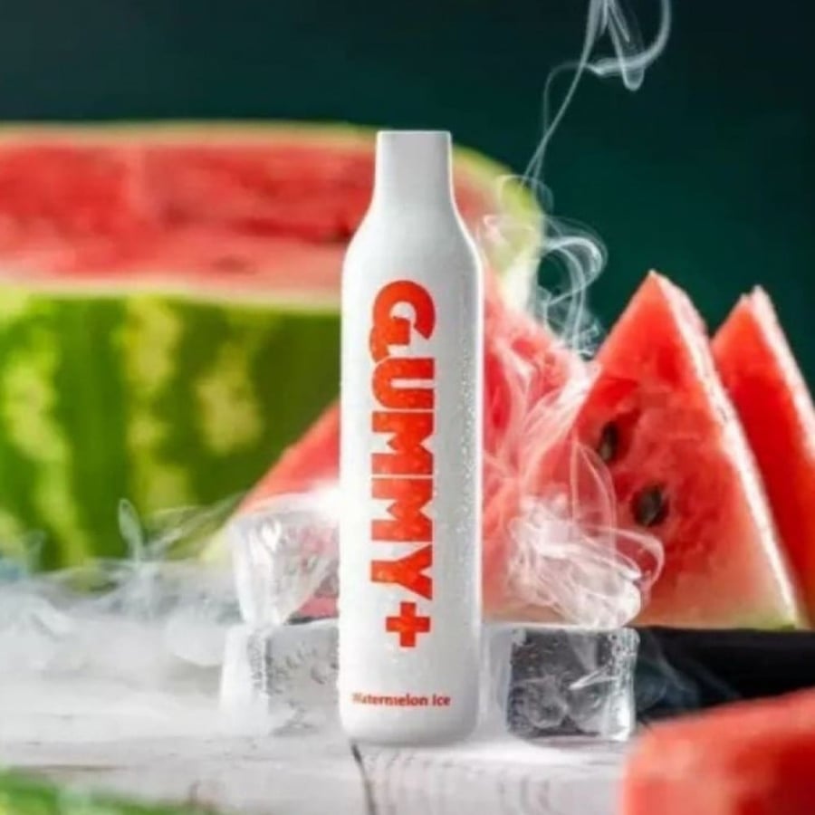 سحبة قمي بلس بطيخ بارد 2200 موشة - Gummy Plus Watermelon ICE Disposable 2200 Puff
