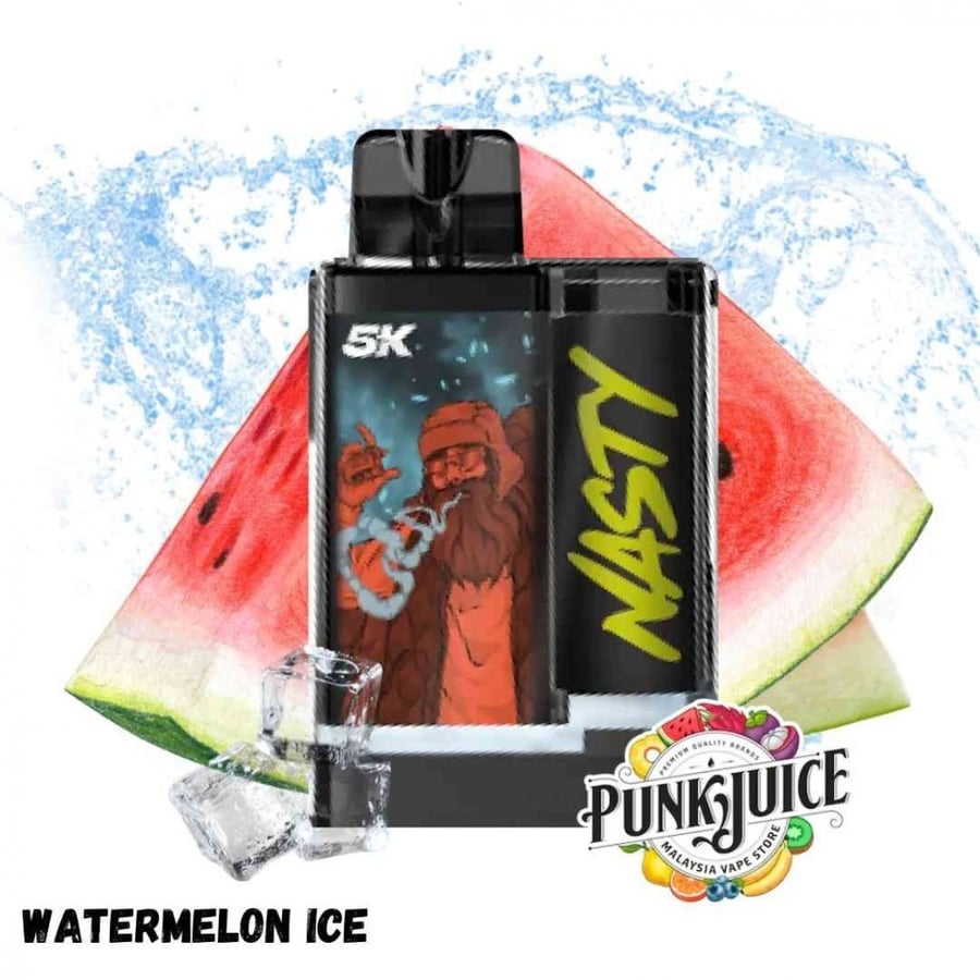 سحبة ناستي كريستال 5K حلوى البطيخ 5000 موشة - NASTY CRYSTAL 5K WATERMELON CANDY 5000 PUFFS