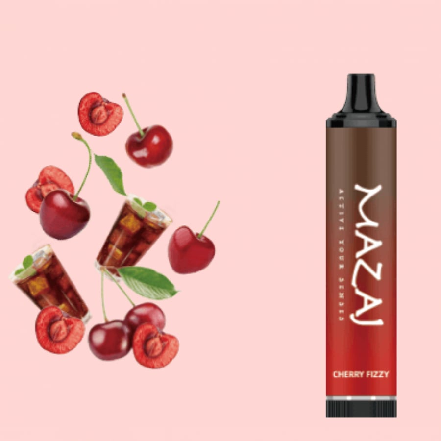 سحبة مزاج ديموند كرز كولا 5000 موشة - MAZAJ Diamond Cherry Fizzy 5000 puffs