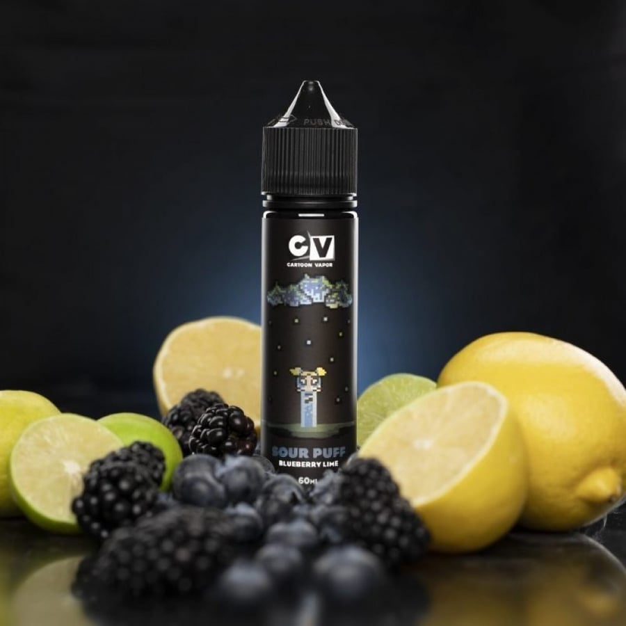 نكهة سي في توت ليمون 60 ملي - CV SOUR PUFF BLUEBERRY LIME - 60ML