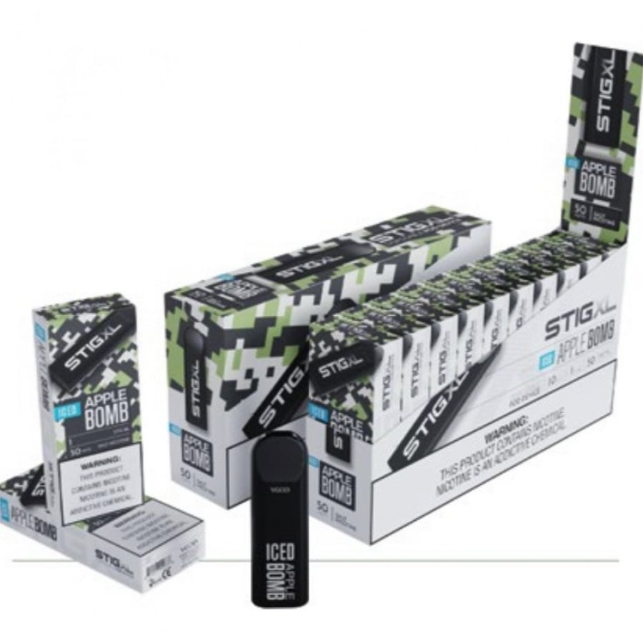سحبة جاهزة ستيج XL ابل بومب ايس من فيقود 800 موشة VGOD STIG XL Apple Bomb Ice