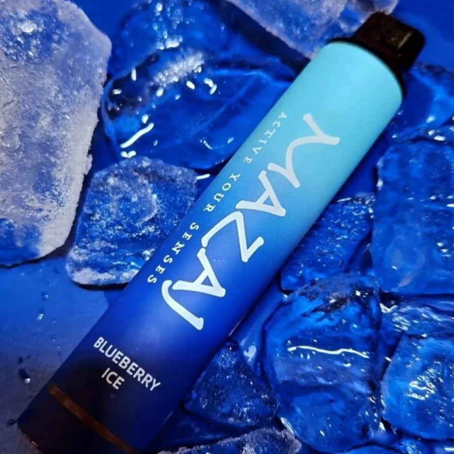 سحبة مزاج ديموند توت ازرق بارد 5000 موشة - MAZAJ Diamond Blueberry Ice 5000 puffs