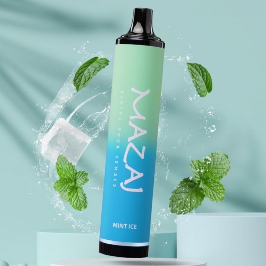 سحبة مزاج ديموند نعناع ايس 5000 موشة - MAZAJ Diamond Mint Ice 5000 puffs