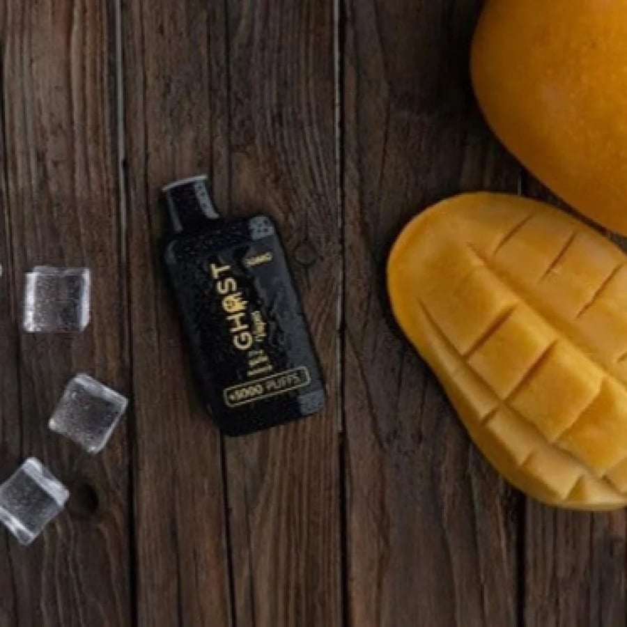 سحبه قوست فيب مانجو ايس 5000 موشة - Ghost Vapes Mango Ice 5000 Puff Disposable
