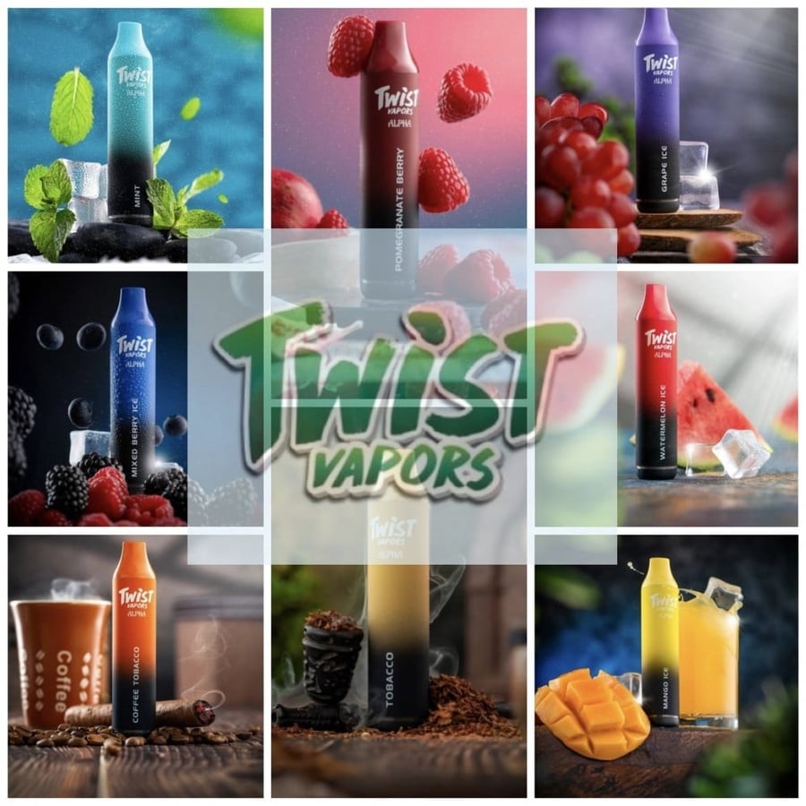 سحبه تويست توباكو 7000 موشة TWIST Tobacco 7000 PUFFS DISPOSABLE DEVICE