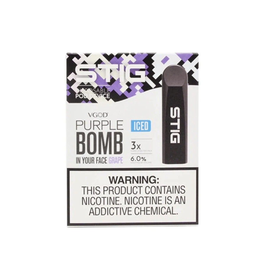 ستيج عنب بارد - VGOD Stig Purple Bomb iced Pack of 3