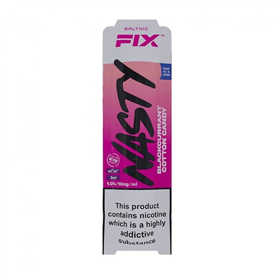 سحبة ناستي فيكس حلوى القطن كشمش أسود - NASTY AIR FIX BLACKCURRANT COTTON CANDY
