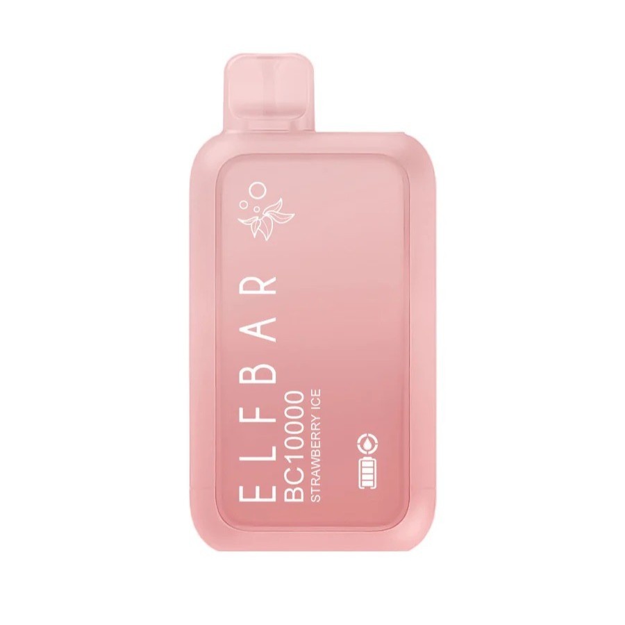 سحبة ايلف بار 10000 موشة فراولة ايس ELF BAR BC10000 STRAWBERRY ICE 10K PUFFS