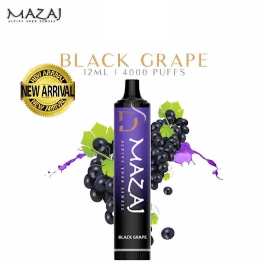 سحبة مزاج ديموند عنب اسود 5000 موشة - MAZAJ Diamond Black Grape 5000 puffs