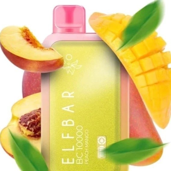 سحبة ايلف بار 10000 موشة خوخ مانجو ELF BAR BC10000 PEACH MANGO 10K PUFFS