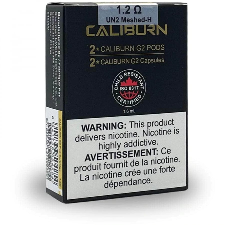 بودات كاليبرن جي 2 مع كويلات - ULWELL CALIBURN G2 REPLACEMENT PODS 0.8 OR 1.2 ohm 2ML