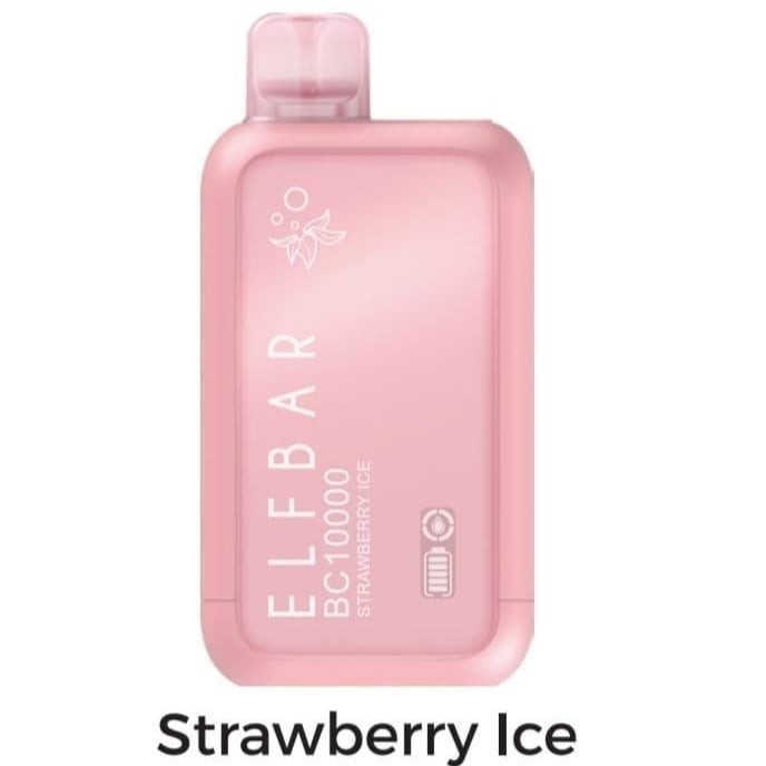 سحبة ايلف بار 10000 موشة فراولة ايس ELF BAR BC10000 STRAWBERRY ICE 10K PUFFS