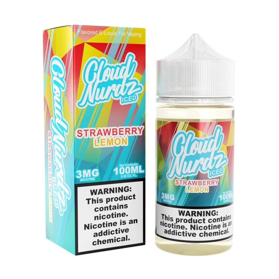 نكهة كلاودنردز فراولة ليمون ايس - CLOUD NURDZ STRAWBERRY LEMON ICED - 100ML