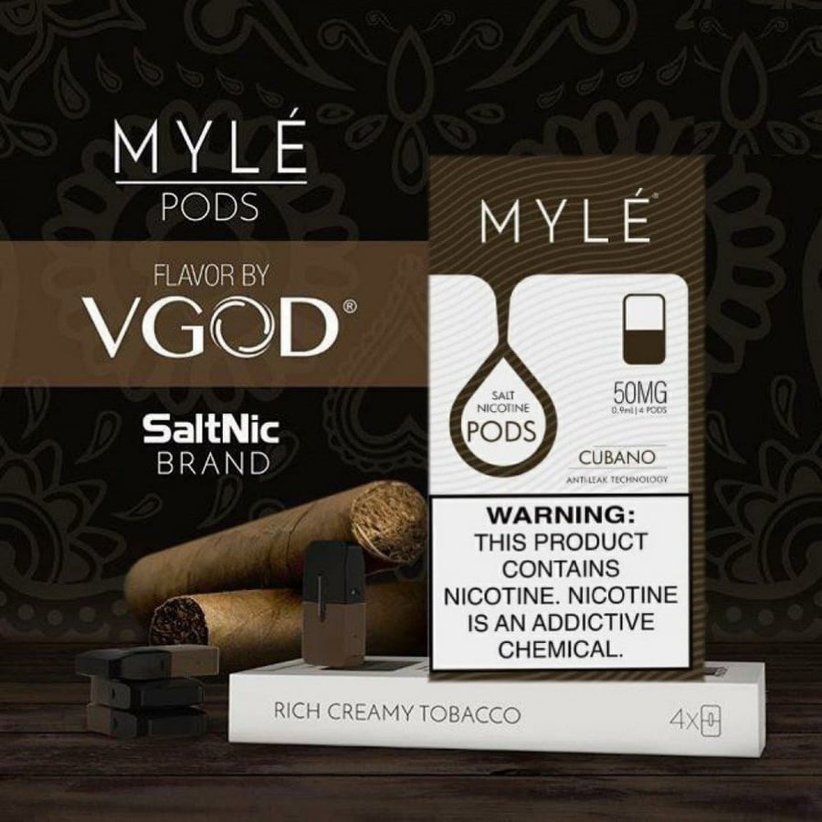 بودات مايلي ماجناتيك بنكهة فيقود كوبانو ( الاصدار الرابع ) - MAGNETIC MYLE PODS VGOD CUBANO - V4