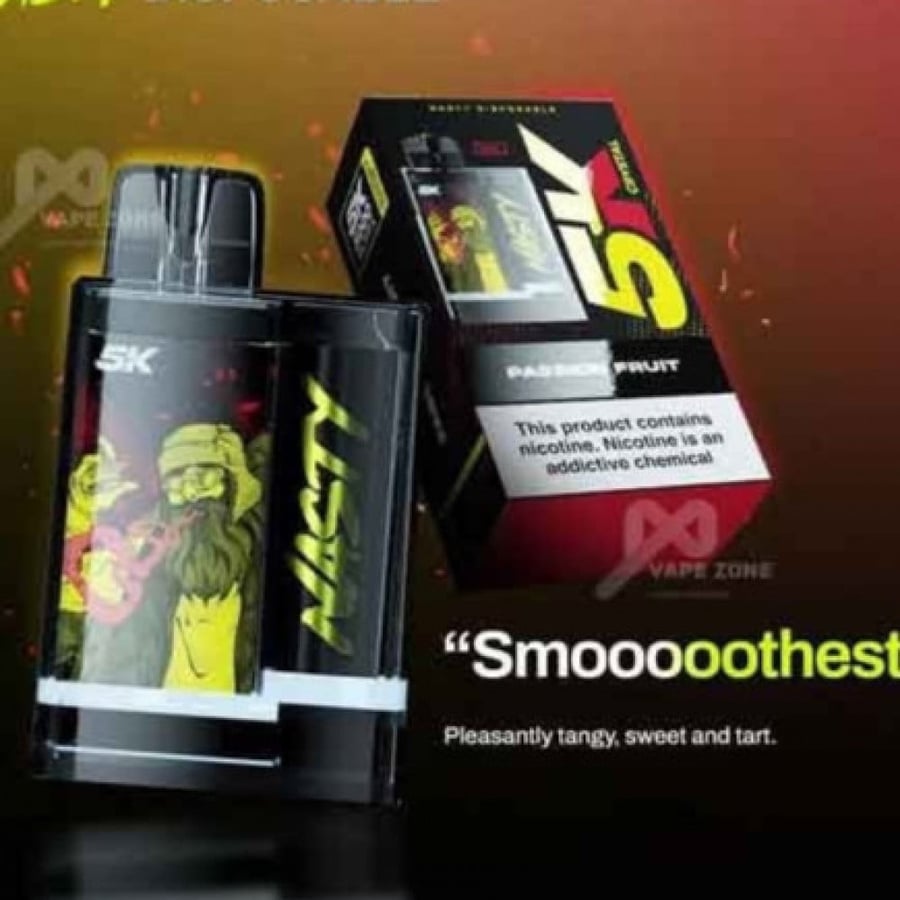 سحبة ناستي كريستال 5K باشن فروت 5000 موشة - NASTY CRYSTAL 5K PASSION FRUIT 5000 PUFFS