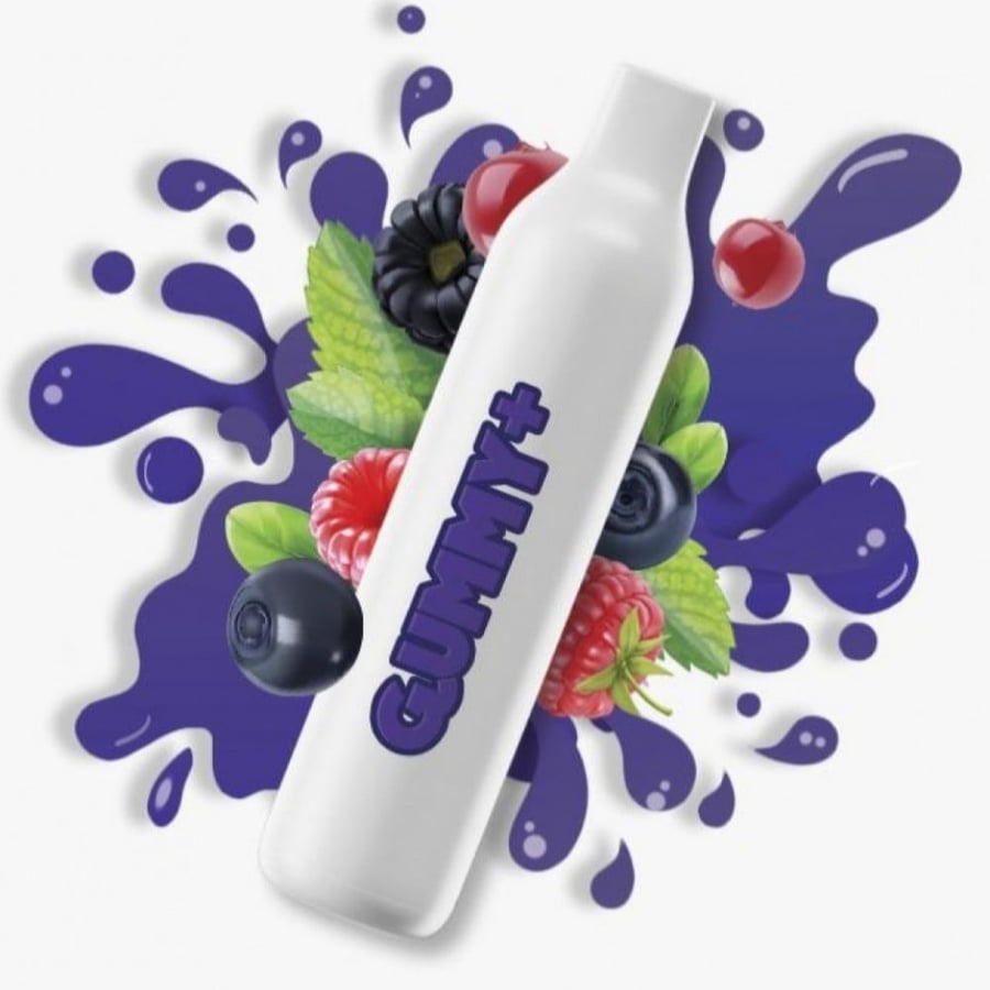 سحبة قمي يلس مكس التوت 2200 موشة - Gummy Plus Quad Berry Disposable 2200 Puff