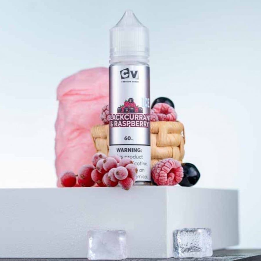 نكهة سي في كشمش أسود و توت آيس 60 ملي - CV BLACKCURRANT RASPBERRY ICE - 60ML