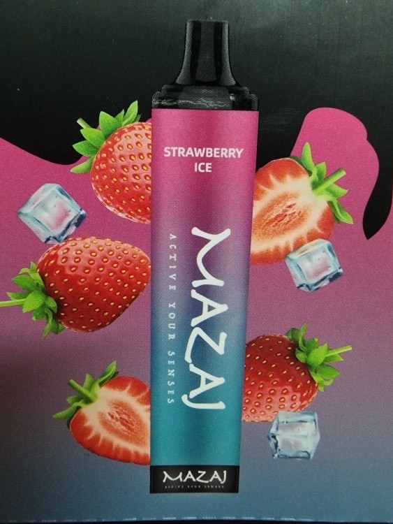 سحبة مزاج 5000 موشة ديموند فراولة ايس Mazaj Demond 5000 Puffs Strawberry Ice