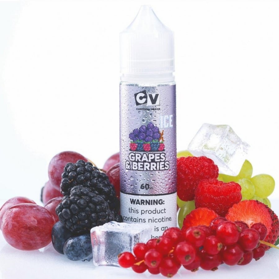 نكهة سي في عنب توت آيس 60 ملي - CV GRAPES BERRIES ICE - 60ML