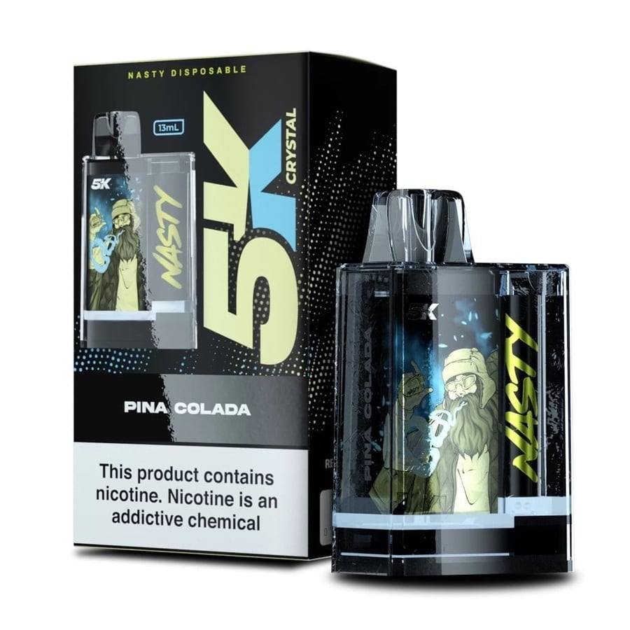 سحبة ناستي كريستال 5K بينا كولادا 5000 موشة - NASTY CRYSTAL 5K PINA COLADA 5000 PUFFS