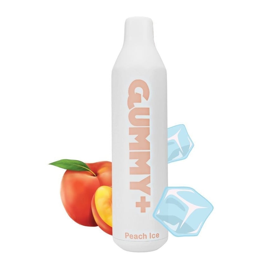 سحبة قمي بلس خوخ ايس بارد 2200 موشة - Gummy Plus Peach ICE Disposable 2200 Puff