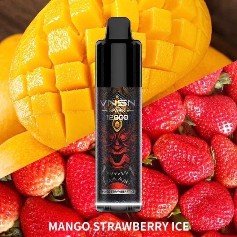 سحبة فنسن سبارك 12000 موشة مانجو فراولة ايس VNSN 12K SPARK MANGO STRAWBERRY ICE