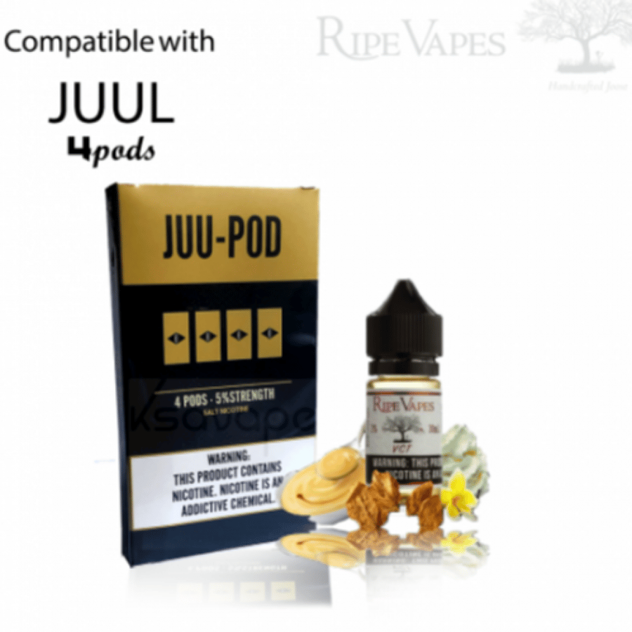 بودات جول معباة بنكهة في سي تي - JUUL Pods JUU VCT Ripe Vapes