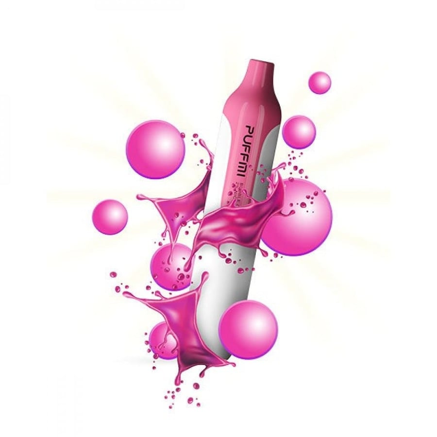 سحبة بف مي نكهة علكة فراولة - PUFFMI BUBBLE GUM 1500 PUFFS