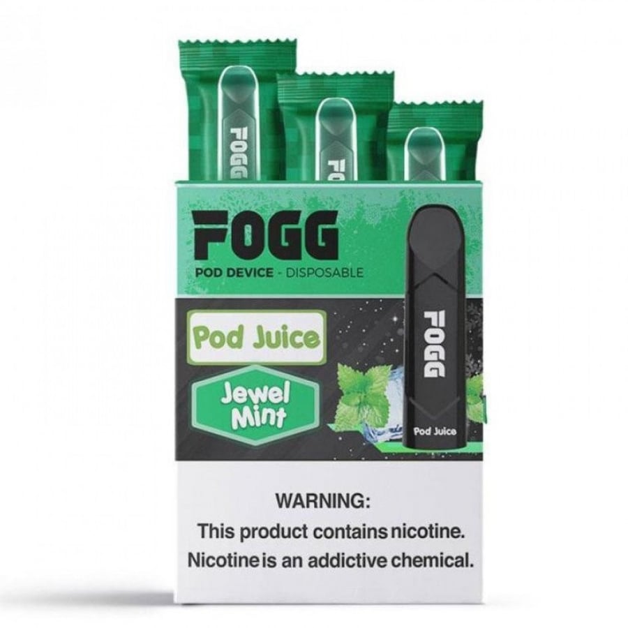 سحبة سيجارة فوج بنكهة النعناع - FOGG Jewel Mint SaltNic Pod - pack of 3