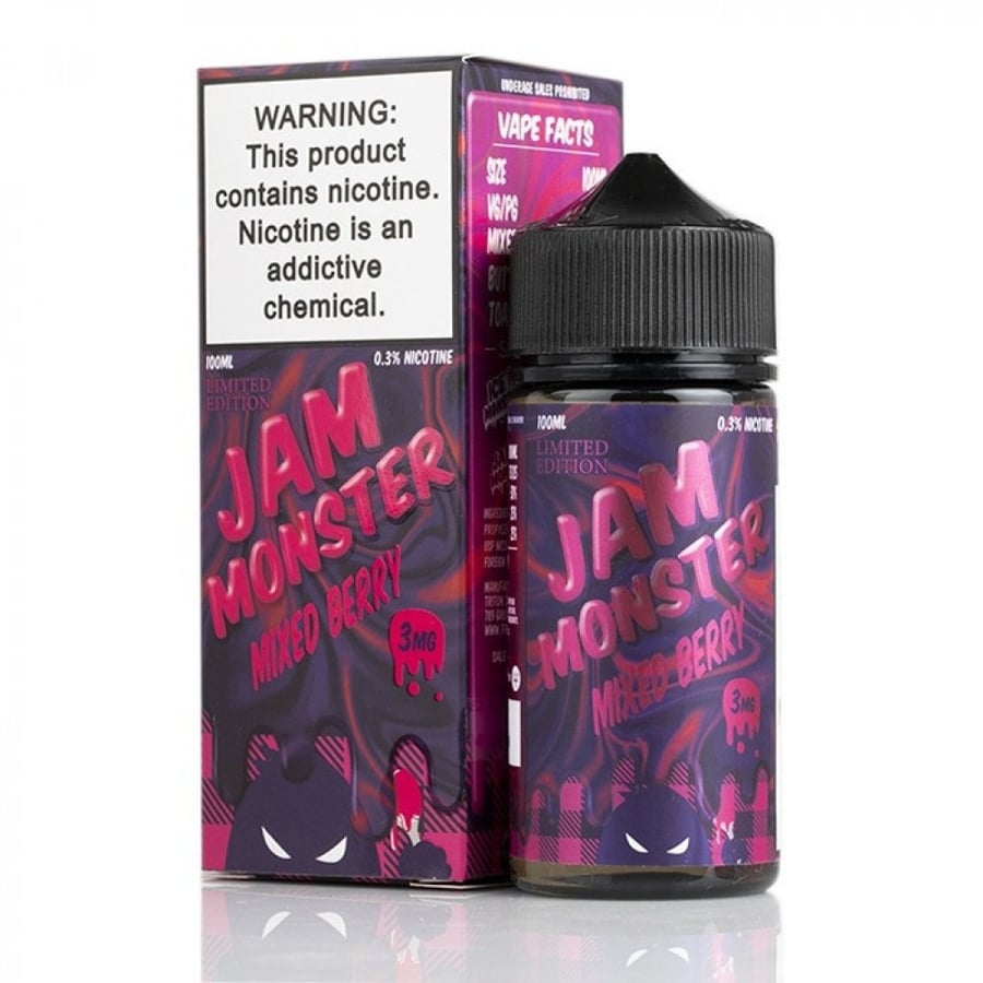 نكهة جام مونستر ميكس بيري - JAM Monster Mixed Berry