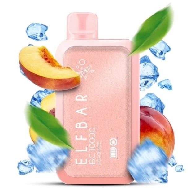 سحبة ايلف بار 10000 موشة خوخ ايس ELF BAR BC10000 PEACH ICE 10K PUFFS