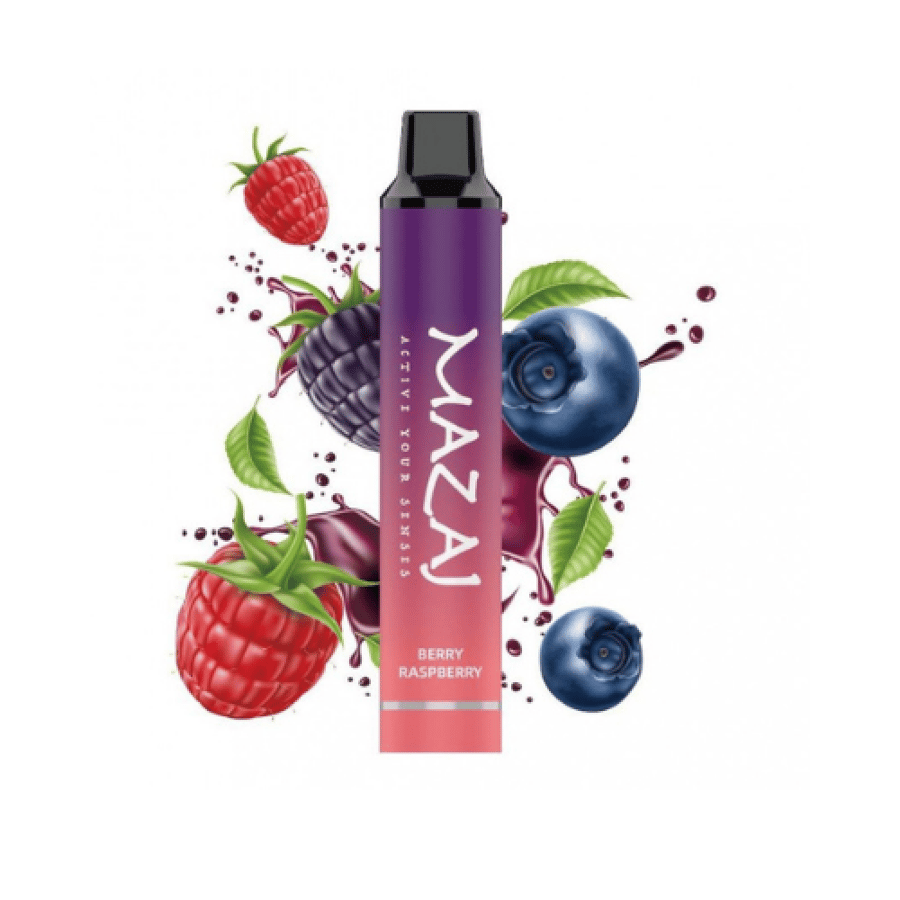 سحبة جاهزة مزاج تيتان 3000 موشة نكهة توت (قابله للشحن) Mazaj TITAN Berry Raspberry 3000 Puff disposable