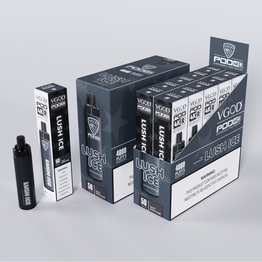 سحبة فيقود 4k لوش ايس 4000 موشة VGOD POD 4K Disposable LUSH ICE 4000 PUFFS