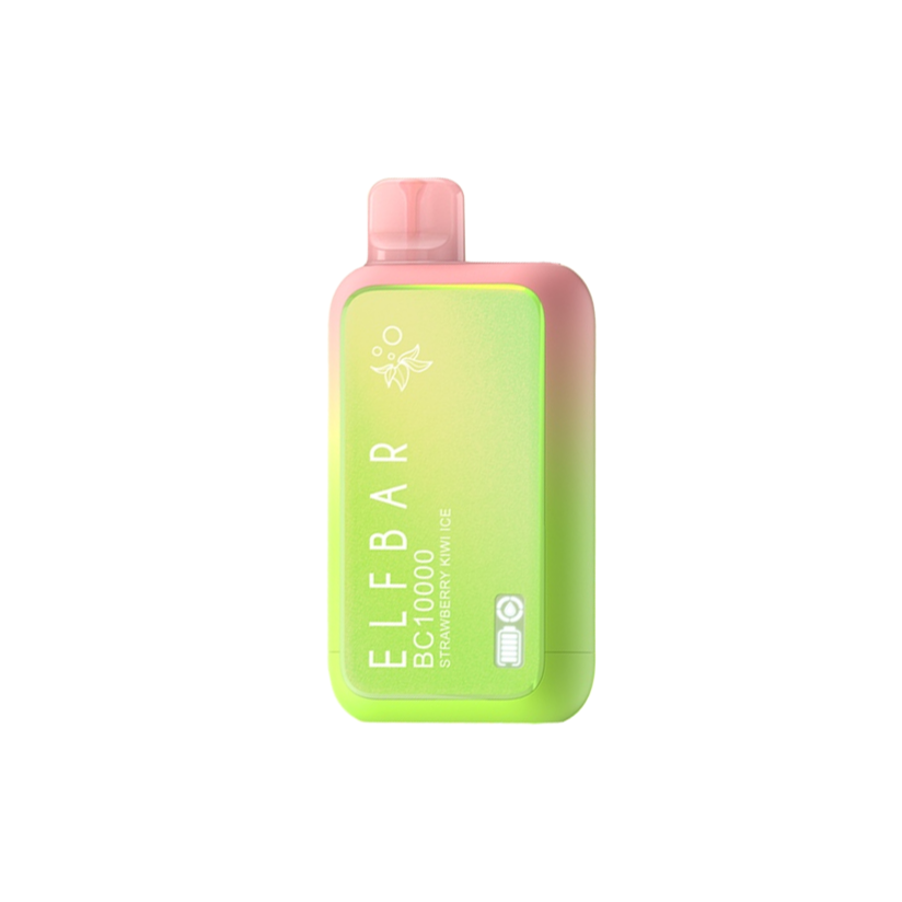 سحبة ايلف بار 10000 موشة فراولة كيوي ايس ELF BAR BC10000 STRAWBERRY KIWI ICE 10K PUFFS