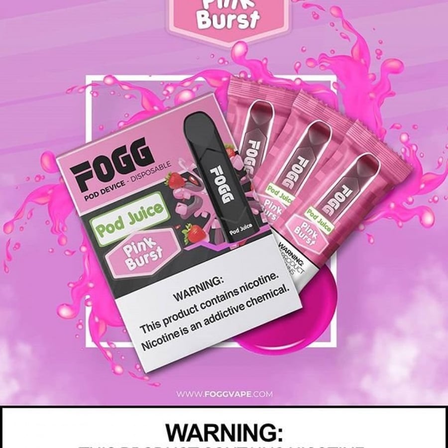 سحبة سيجارة فوج بنك برست - FOGG Pink Burst SaltNic Pod - pack of 3