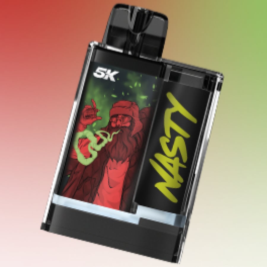 سحبة ناستي كريستال 5K تفاحتين شيشة 5000 موشة - NASTY CRYSTAL 5K DOUBLE APPLE SHISHA 5000 PUFFS