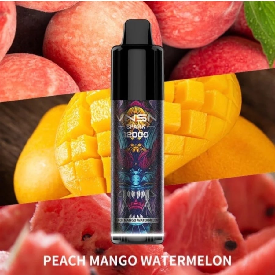 سحبة فنسن سبارك 12000 موشة خوخ مانجو بطيخ VNSN 12K SPARK PEACH MANGO WATERMELON