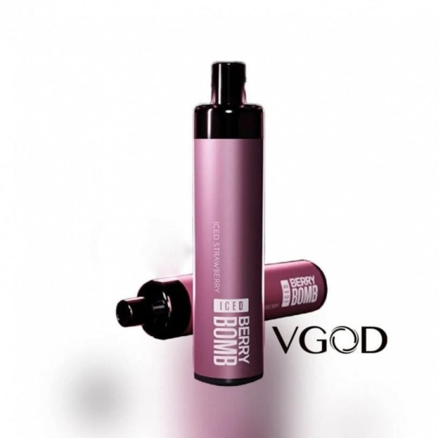 سحبة فيقود 4k بيري بومب ايس 4000 موشة VGOD POD 4K Disposable Berry Bomb ICED 4000 PUFFS