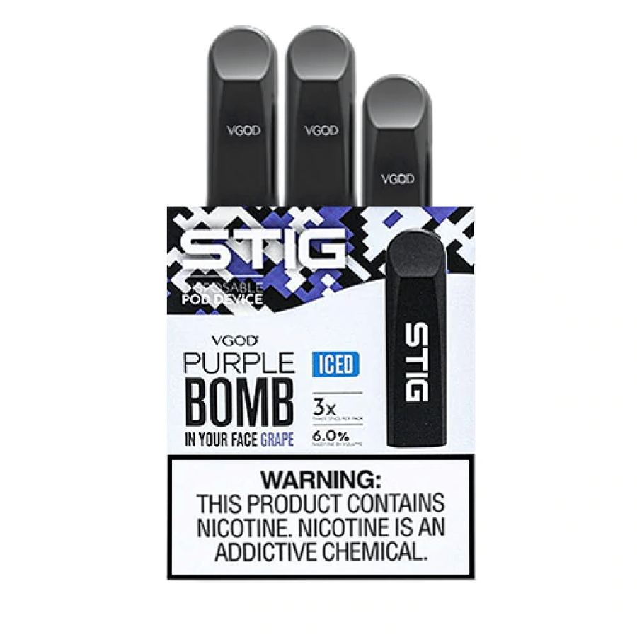 ستيج عنب بارد - VGOD Stig Purple Bomb iced Pack of 3