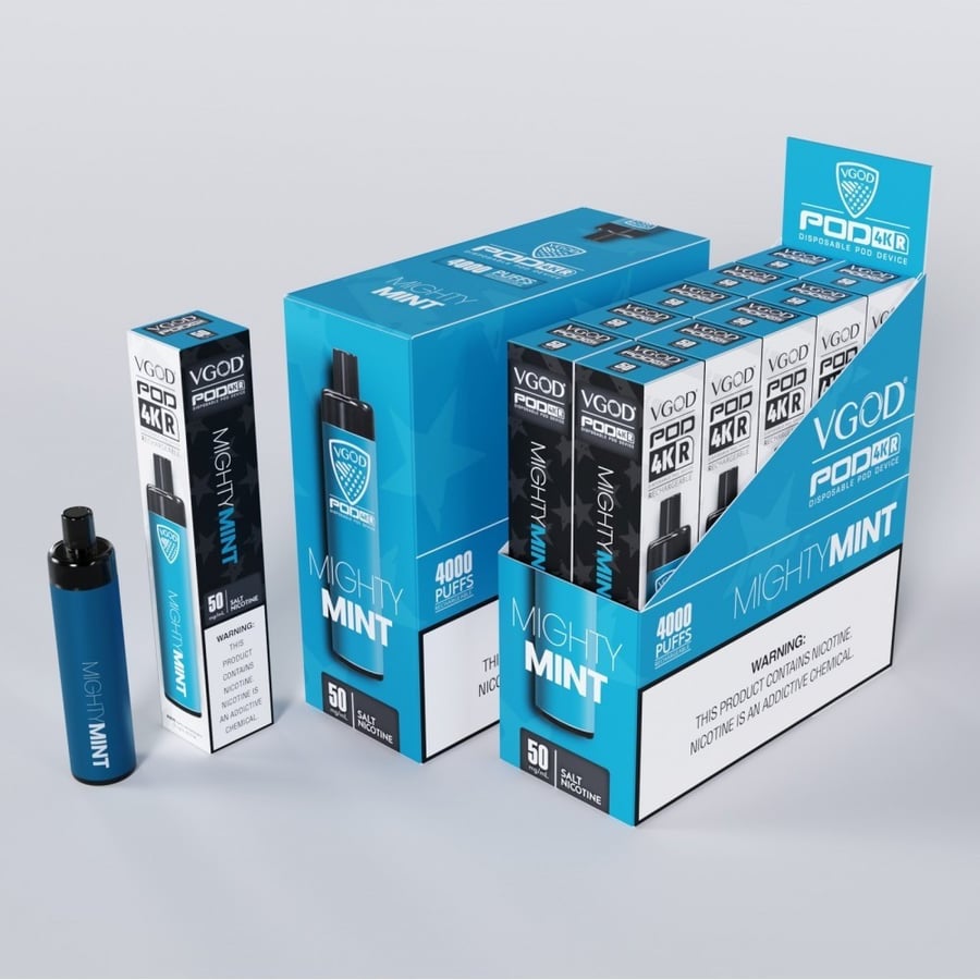 سحبة فيقود 4k مايتي منت 4000 موشة VGOD POD 4K Disposable MIGHTY MINT 4000 PUFFS