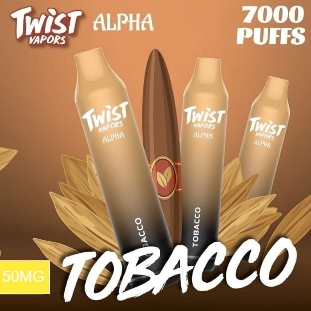 سحبه تويست توباكو 7000 موشة TWIST Tobacco 7000 PUFFS DISPOSABLE DEVICE
