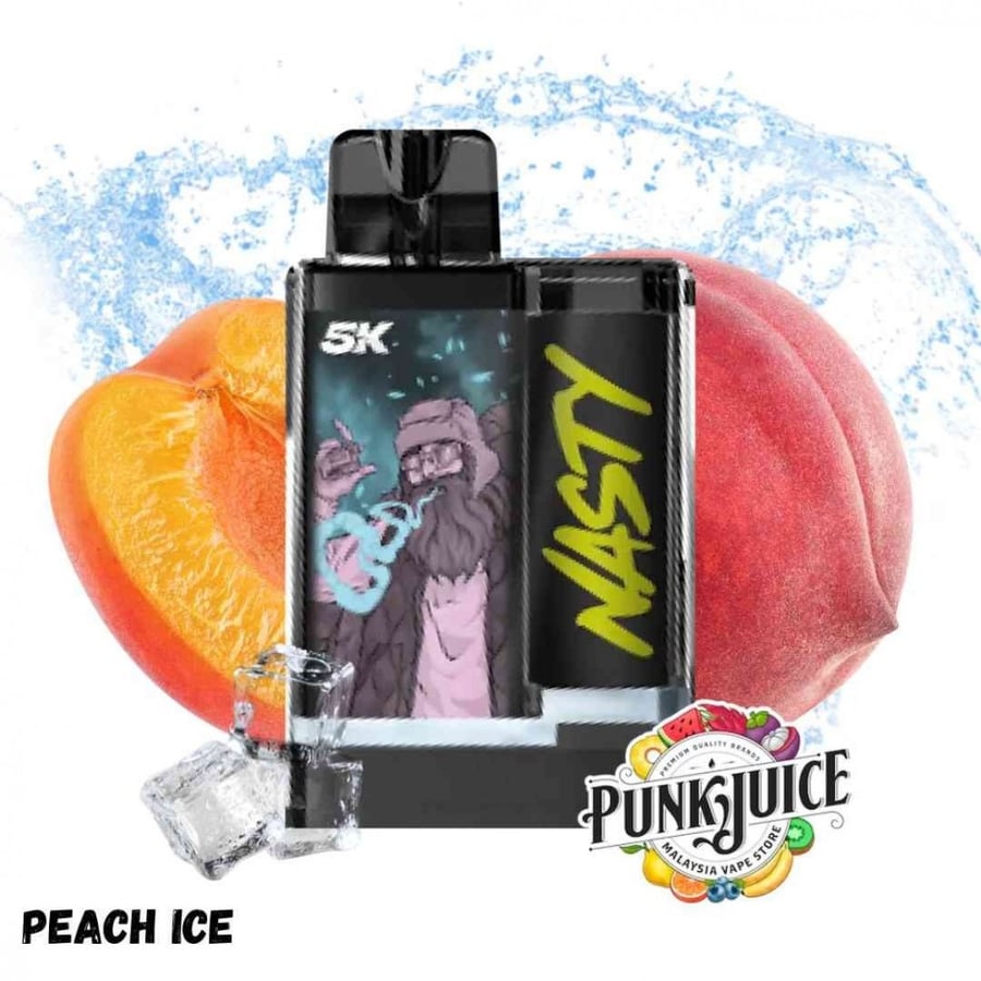سحبة ناستي كريستال 5K خوخ ايس 5000 موشة - NASTY CRYSTAL 5K PEACH ICE 5000 PUFFS