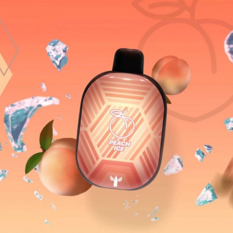 سحبة بنك بانثر بار خوخ ايس من دكتور فيب 5500 شفطة DR. VAPE PANTHER BAR PEACH ICE 5500 Puff