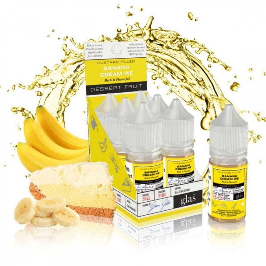 Banana Cream Pie by Glas Vapor Basix - Salt Nicotine