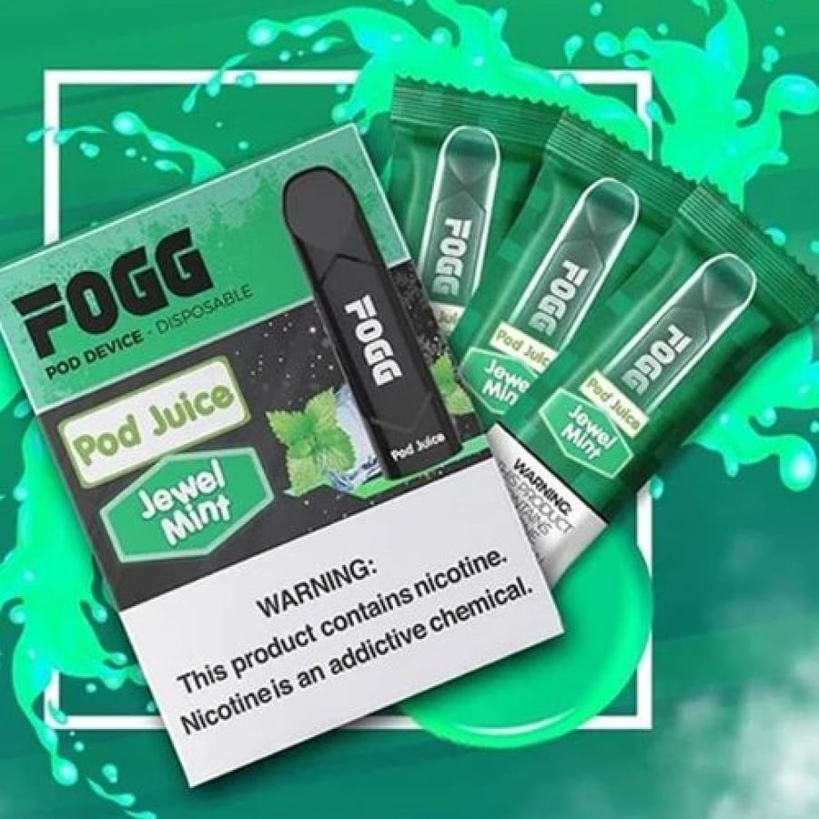 سحبة سيجارة فوج بنكهة النعناع - FOGG Jewel Mint SaltNic Pod - pack of 3