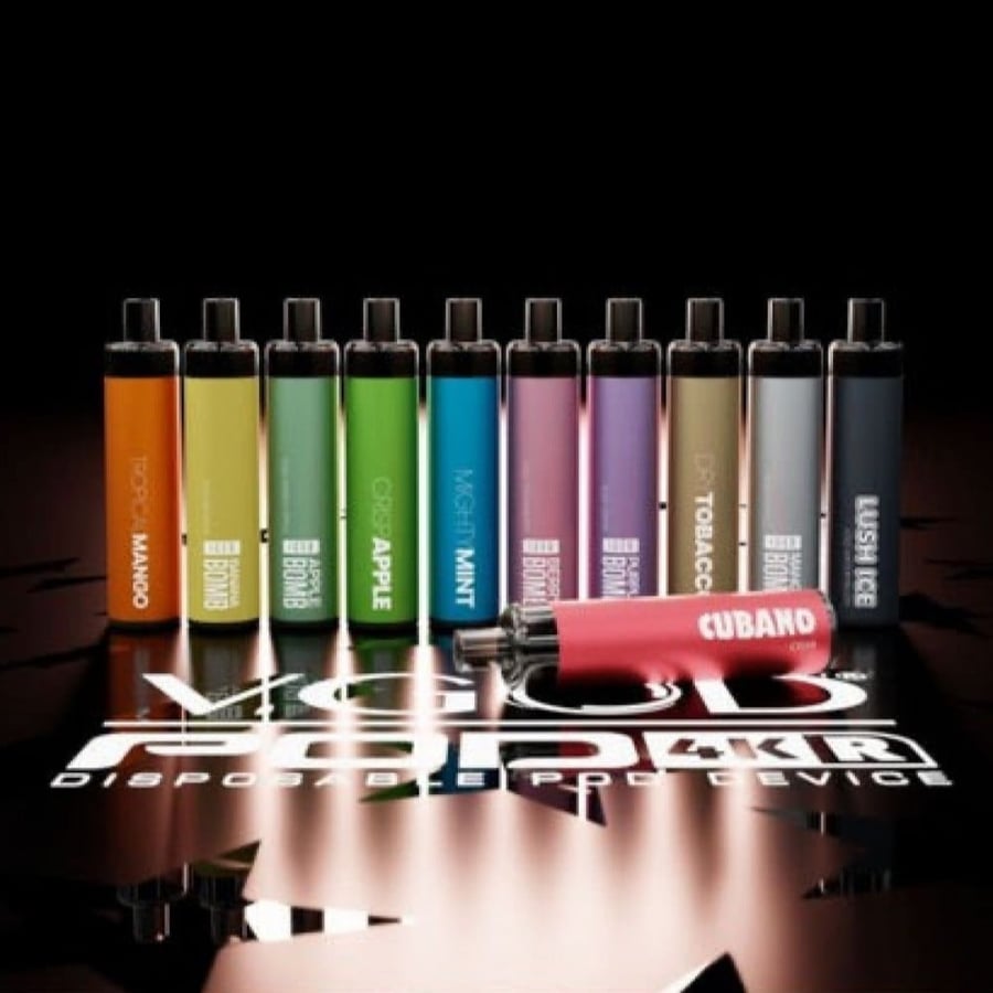 سحبة فيقود 4k عنب بارد 4000 موشة VGOD POD 4K Disposable PURPLE BOMB ICE 4000 PUFFS
