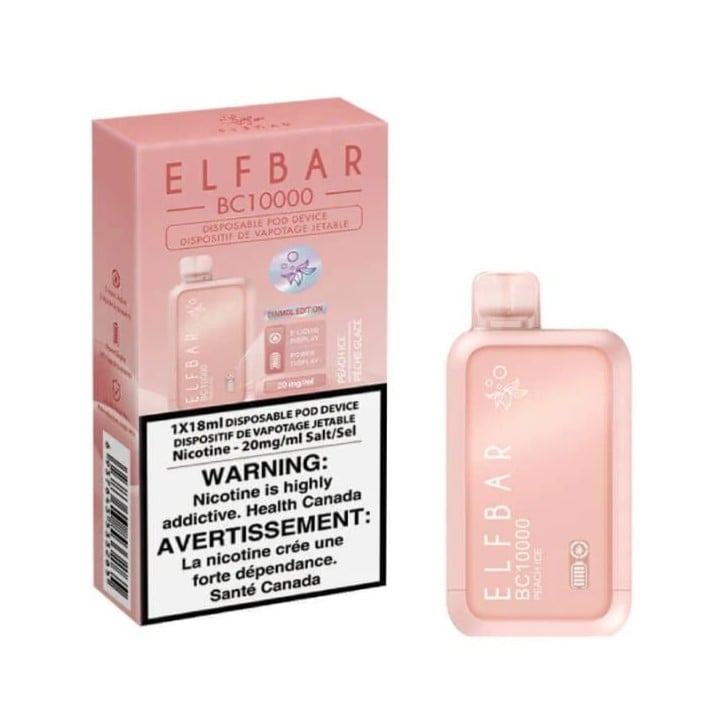 سحبة ايلف بار 10000 موشة خوخ ايس ELF BAR BC10000 PEACH ICE 10K PUFFS