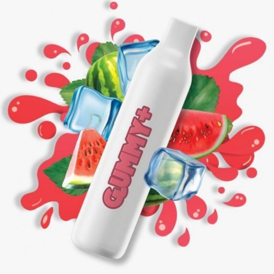 سحبة قمي بلس بطيخ بارد 2200 موشة - Gummy Plus Watermelon ICE Disposable 2200 Puff